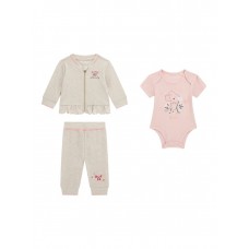 GUESS βρεφικό 3PCS Body + active top + pants σετ παιδικό S5YG05K6YW4-G6R1 γκρι